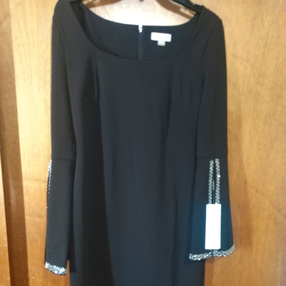 Dress. Calvin Klein black sheath dress